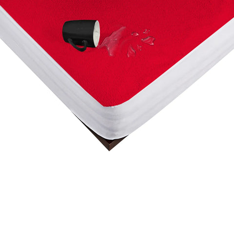 Mattress Protector PU Burgundy color
